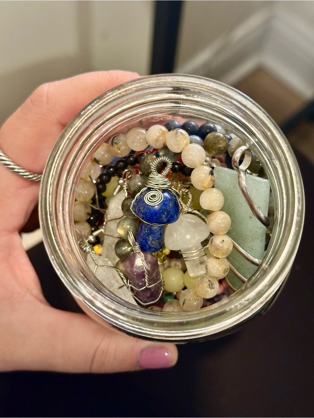 Crystal Mystery Jewelry Jar ( Details on 4&5 slide)